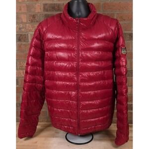 Triple Fat Goose Mens Size 2XL Red Full Zip Puffer Down Jacket